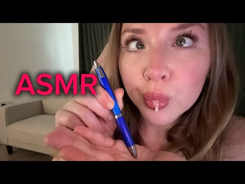 Spit paint eraser ASMR : Drawing on your face