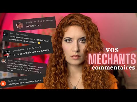 ASMR FR ⚡️Je lis et répond à mes méchants commentaires (blabla)