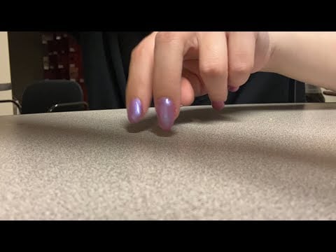 ASMR 2 finger tapping to the camera (anticipatory)