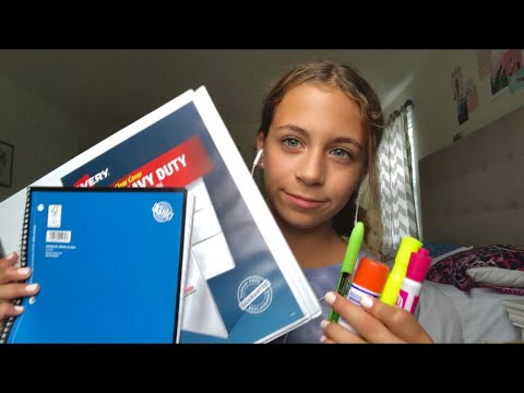 ASMR with School Supplies 🏫