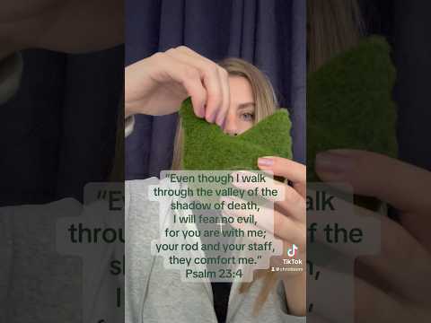 Relaxing ASMR Sounds and Scripture for Rest (Psalm 23:4) #christianasmr #bibleasmr
