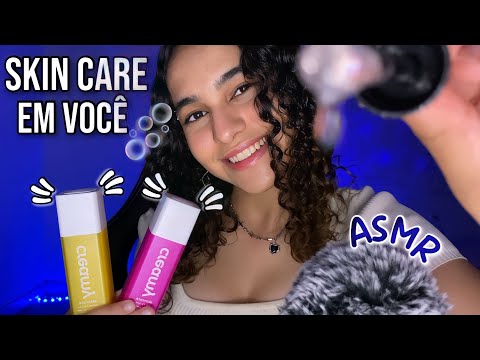 ASMR | SKINCARE RELAXANTE NO SEU ROSTINHO 🧼