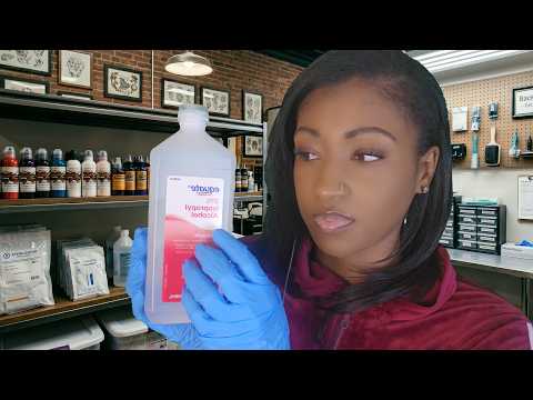 ASMR Nose and Tongue Piercing Roleplay (Personal Attention, Whispering, Writing, Glove Sounds)