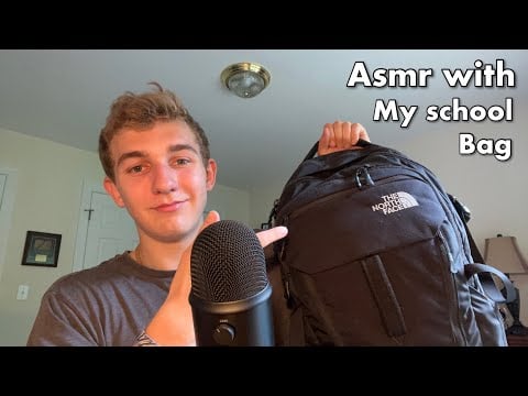 Asmr what's in my school bag!?
