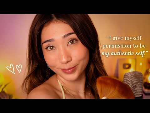 ASMR Let Me Remind You Who You Are 💌 (affirmations, clicky whispers & face touching)