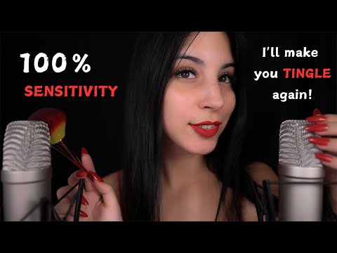 ASMR ❤︎ 100% DE SENSIBILIDAD PARA DORMIR 💤  | ✨ Brochitas, Respiraciones, Scratching ✨