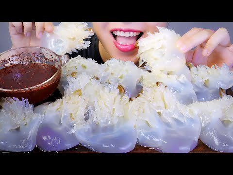 ASMR CHÂN SỨA -  RAW JELLYFISH EATING SOUNDS  | LINH-ASMR