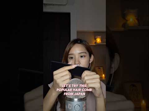 Let's try this popular haircomb #asmr