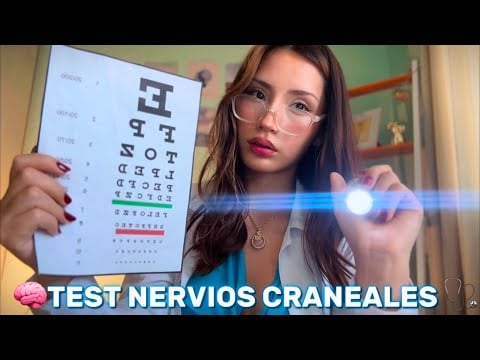 ASMR EXAMEN de NERVIOS CRANEALES (Realistic Test Roleplay) 🧠👩🏻‍⚕️🩺  SOFT SPOKEN