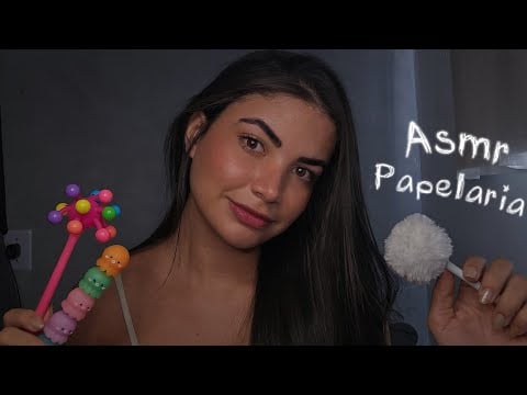 ASMR ROLEPLAY Atendente fofa da Papelaria 📚💗 (Tapping e voz suave) 