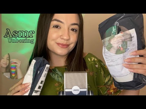 ASMR UNBOXING GATILHOS | SUSSURROS, TAPPING, EMBALAGENS 📦😴 #asmr #unboxing