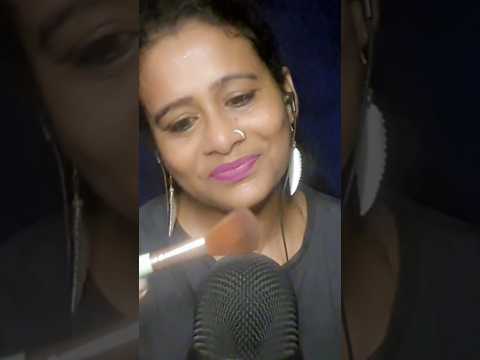 Asmr Brushing Your face ( mouth sounds) 🖌 #asmr #visualtingle #tingles #acmp  #shorts #asmrghosal