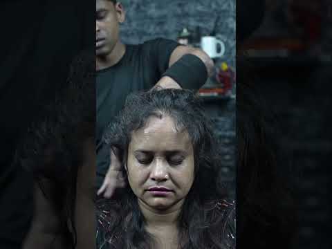 Indian Women ASMR Neck Cracking Head Massage #shorts