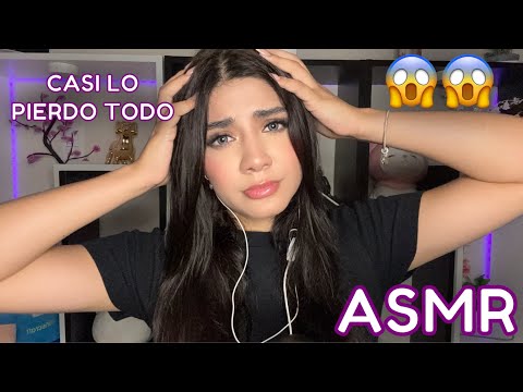 ASMR español / Me HACKEARON EL CANAL 2 SEMANAS + Masajes en tu CARITA + ¿Dejaré EL CANAL?