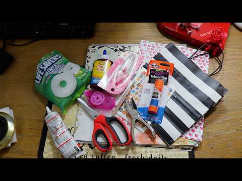 Turned Sephora Makeup Bag Into Scrap Booking Art Journeling Project 33 ASMR Eating Sounds Mints