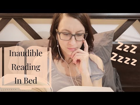 * ASMR * Inaudible reading in bed * Lecture inaudible au lit *