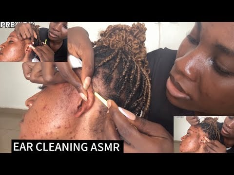 ASMR Ear Cleaning, Ear Eating, Ear Licking, Spit Painting, Ear Biting, Scalp Scratching For Sleep