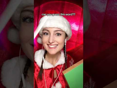 can you guess this holiday word?? #asmr #guesstheword #christmas