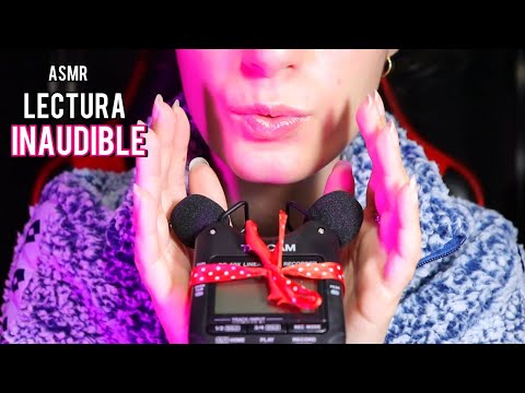 ASMR en Español ♡ Lectura INAUDIBLE para ayudarte a DORMIR 💤😴