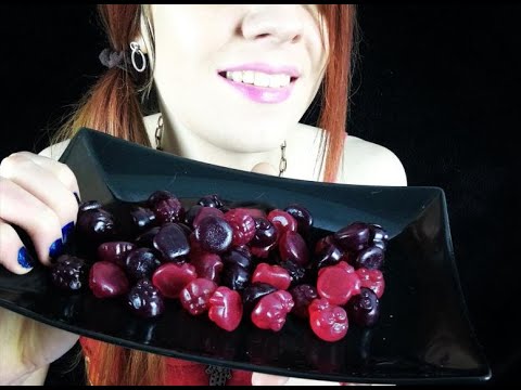 ASMR | DARK RED CANDY FRUITS | NIMM2 LACHGUMMI FRUTIVITY (No Talking) | Eating Sounds