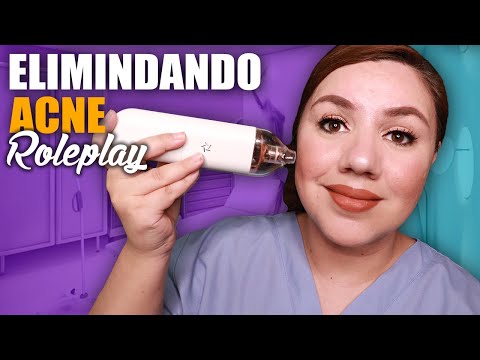 ASMR en Español Roleplay Quitando el Acne de tu Carita (Sonidos Reales) Murmullo Latino / ASMR Acne