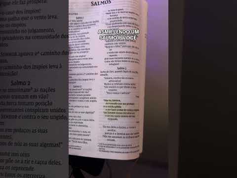 Asmr lendo salmo