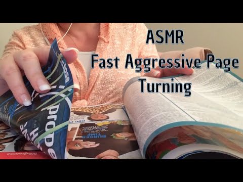 ASMR Fast Aggressive Page Turning