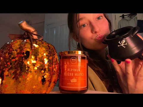 *ASMR* Fall candle haul🎃 (lid sounds, tapping etc.)🍂