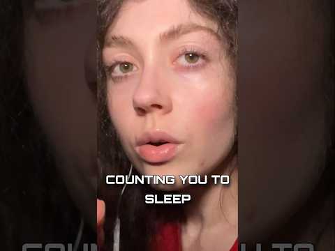 ASMR COUNTING YOU TO SLEEP #asmr #mouthwhisper #asmrmouthsounds #shorts