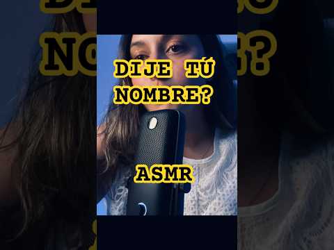 Si digo tú nombre puedes dormir ✨♥️ #asmr #relax #susurros #asmrsounds #asmrcommunity #susurrando