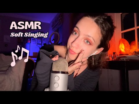 Soft Singing and Humming You to Sleep ASMR (with Mic Brushing)