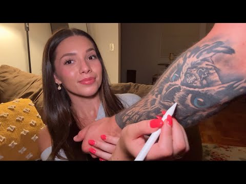 ASMR Tattoo Tracing On My Boyfriend’s Arm