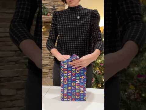 Tingly present wrapping sounds #asmrshorts #presentwrapping #cozyasmr #breakingbreadasmr #tinglyasmr