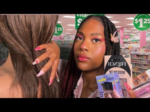ASMR The Sweet Dollar Tree Employee Takes Care of You | Hair Play + Back Scratching (Role play) 