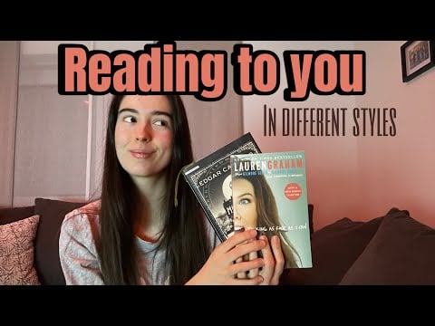 ASMR READING 📖 in german & english (unintelligible, soft spoken, whispering…)