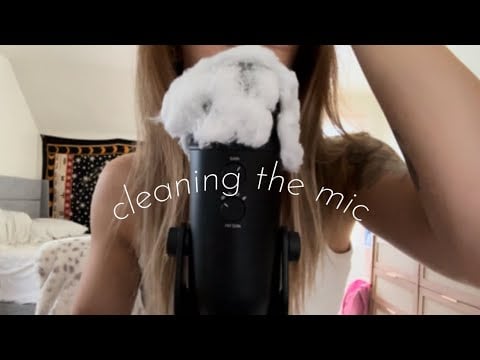 cleaning my mic asmr