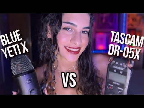 ASMR - QUAL MICROFONE TE ARREPIA MAIS? BLUE YETI X ou TASCAM DR-05 💤