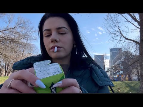 ASMR | Gum Chewing, Mouth Sounds & Smoking 🌳 (No Talking)