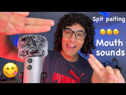 ASMR || Spit paiting || mouth sounds