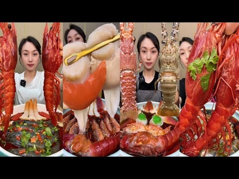 🍤Mega Seafood Mukbang ASMR 🦞 | 메가 사이즈 해산물 먹방 ASMR 🦀 | メガシーフード大食い ASMR 🍤 | 超大海鲜吃播 ASMR 🦑