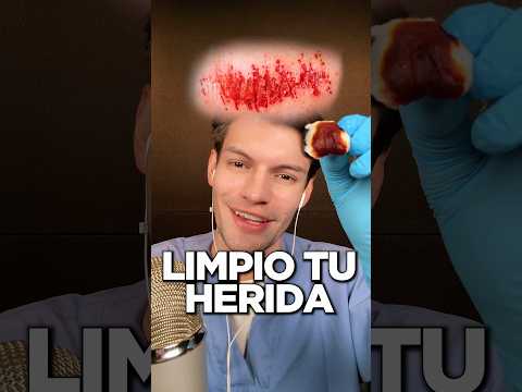LIMPIO TU HERIDA ENFERMERO DE TU COLEGIO #asmr #shorts #asmrsounds #comedia