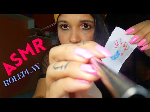 ASMR fazendo sua tatuagem e piercing MAS o lugar é CLANDESTINO 🤫