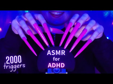 ASMR for ADHD 💜Changing Triggers Every 5 Seconds😴 Scratching , Tapping , Massage & More | No Talking