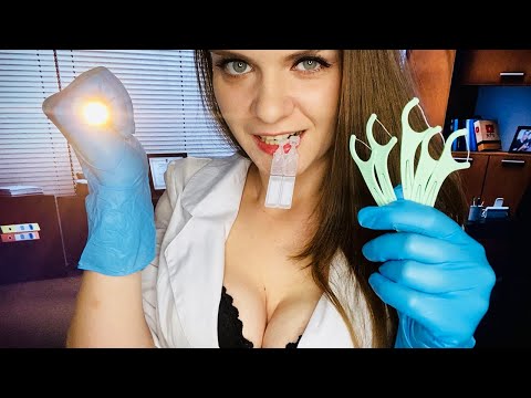 ASMR THIS FLIRTY SCHOOL NURSE MAKE YOU ALL 😈 Really Close Check Up