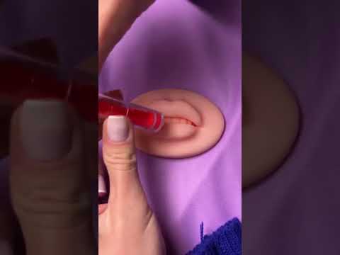 Preenchimento labial #asmr #shorts