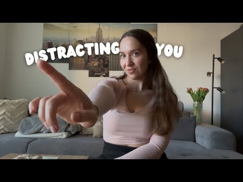 ASMR to distract you 🪷💭 (Follow my Instructions, Hand Movements, Air Tracing, Fabric Scratching)