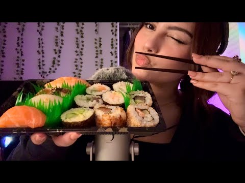 ASMR Sushi Eating Sounds 🍣