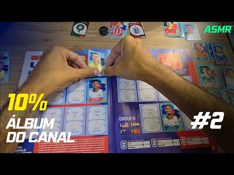 ASMR FIGURINHAS DOS INSCRITOS - ÁLBUM DA COPA 2026 #2