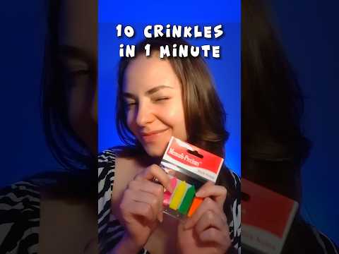 🛍️ 10 ASMR crinkles in 1 minute (no talking) ✨ #asmr #asmrcrinkles #asmrchallenge