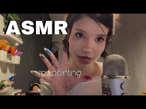 𑣲ASMR || spit painting 🎨